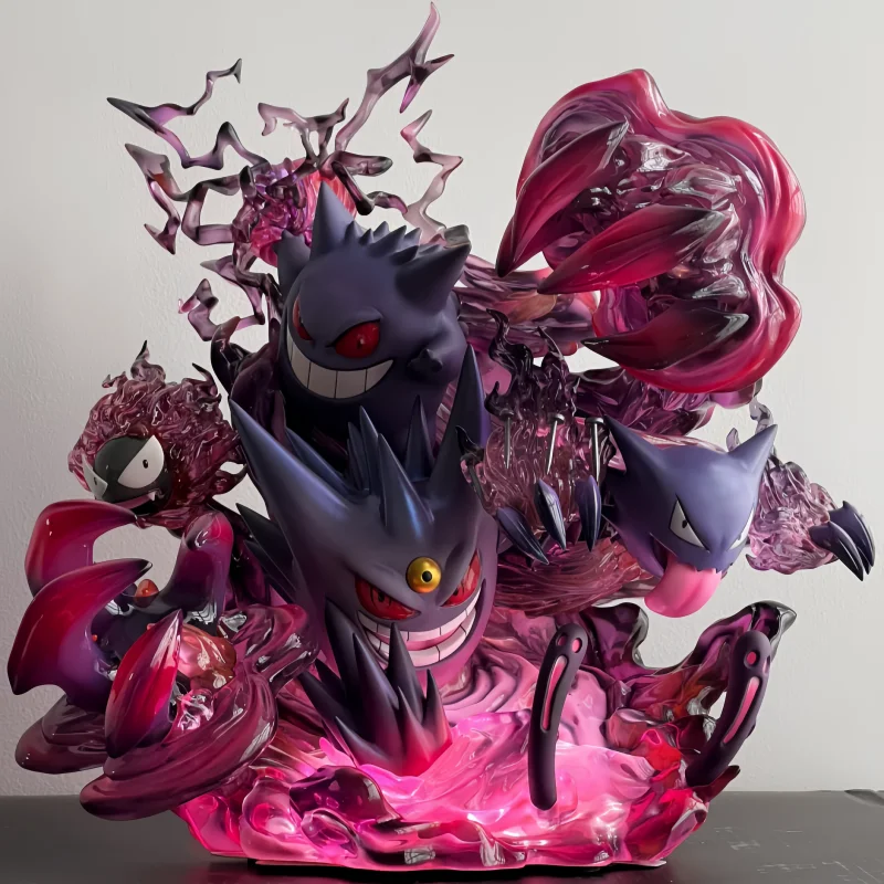 Pokemon Figure Gengar Venusaur Evolution Luminous Anime Action Figure Cool Collectible Model Toy Kids Xmas Children’S Toy Gifts