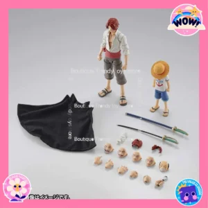 In Stock Bandai S.H.Figuarts SHF One Piece Shanks&Monkey.D.Luffy-Childhood Anime Action Figure Model Toy