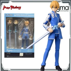Max Factory Figma#441 Eugeo-145mm Movable Doll, PVC/ABS Material, SAO Alicization Style, All-Ages Action Figurine for Anime Fans