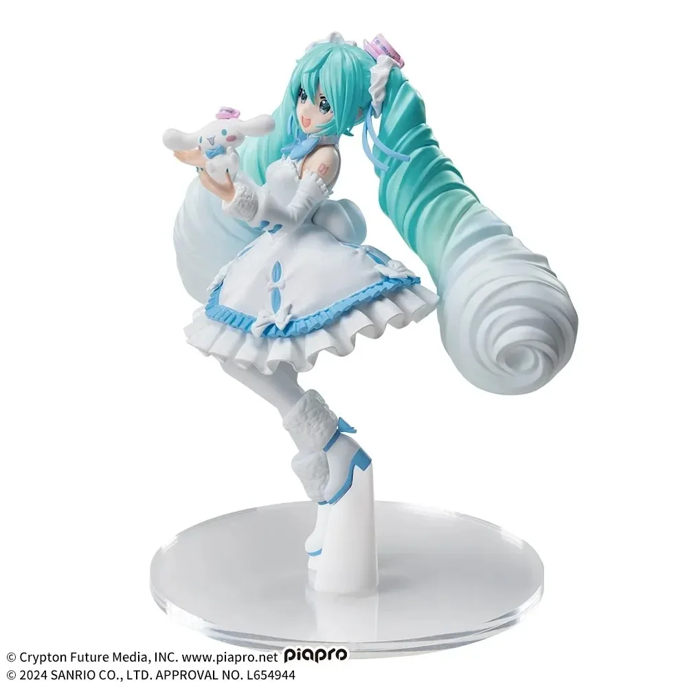 In Stock SEGA Original Genuine Luminasta Hatsune Miku Series Cinnamoroll White Dress Ver 19cm Collections Model Toy Figures Gift