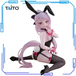 In Stock Taito Original Genuine Anime Overlord Shalltear Bloodfallen Desktop Cute Bunny Ver. 13cm Collections Model Toy Figures
