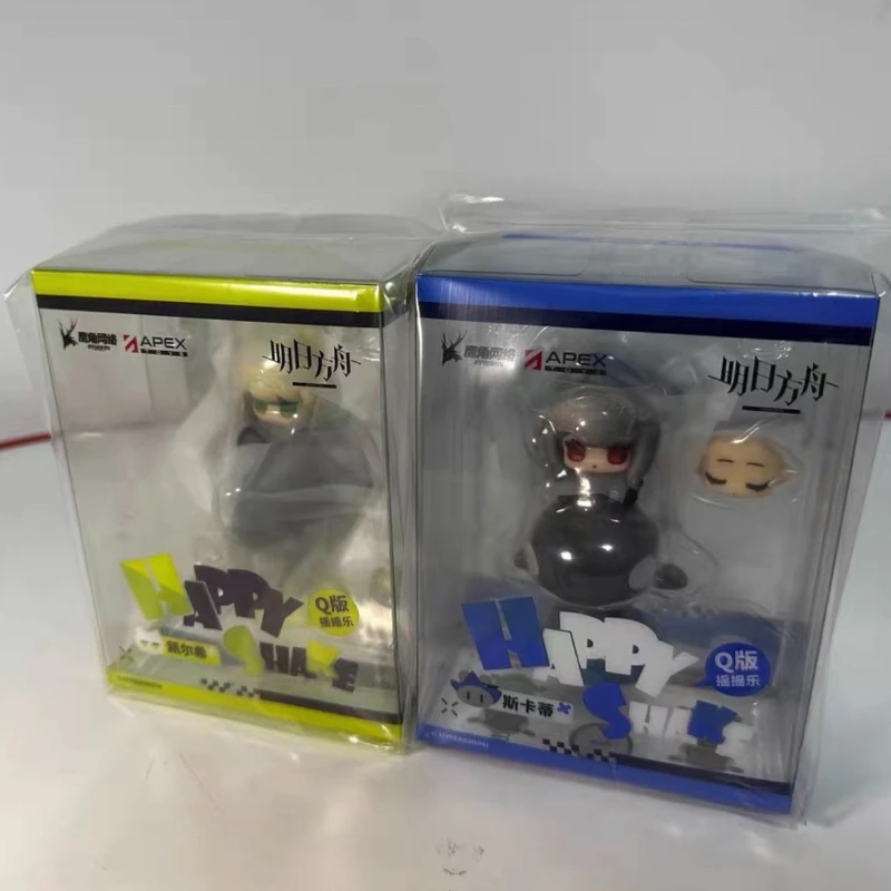 Genuine Happy Shake Arknights Skadi & Kal’tsit Q Version Figure Collectible Model Cartoon Decor Room Decoration Toys for Friend