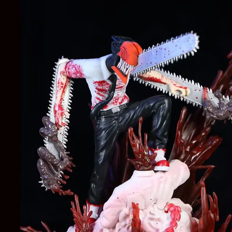 Chainsaw Man Anime Merchandise Devil Hunter Denji Action Figure Statue Model Desktop Ornament Computer Case Decoration Toy Gift