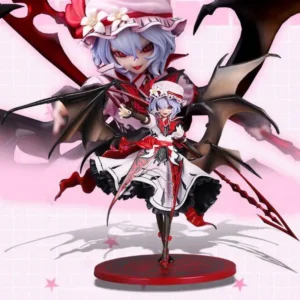 Touhou Project Remilia Scarlet Red Devil Legend Anime Action Figure Devil Wing Collectible Statue Desktop Decor For Anime Fans