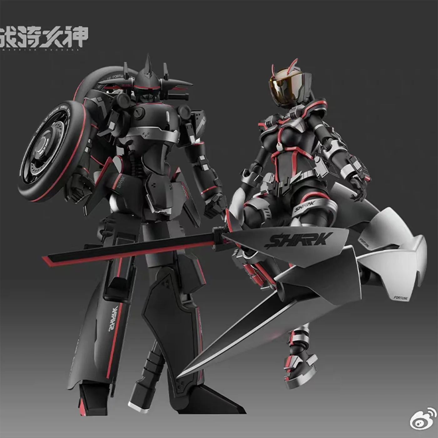 Yubo Cultural Creative Model Toy Club War Rider Goddess Shako Motorcycle Movable National Creative Assembly Girl with Special Ed