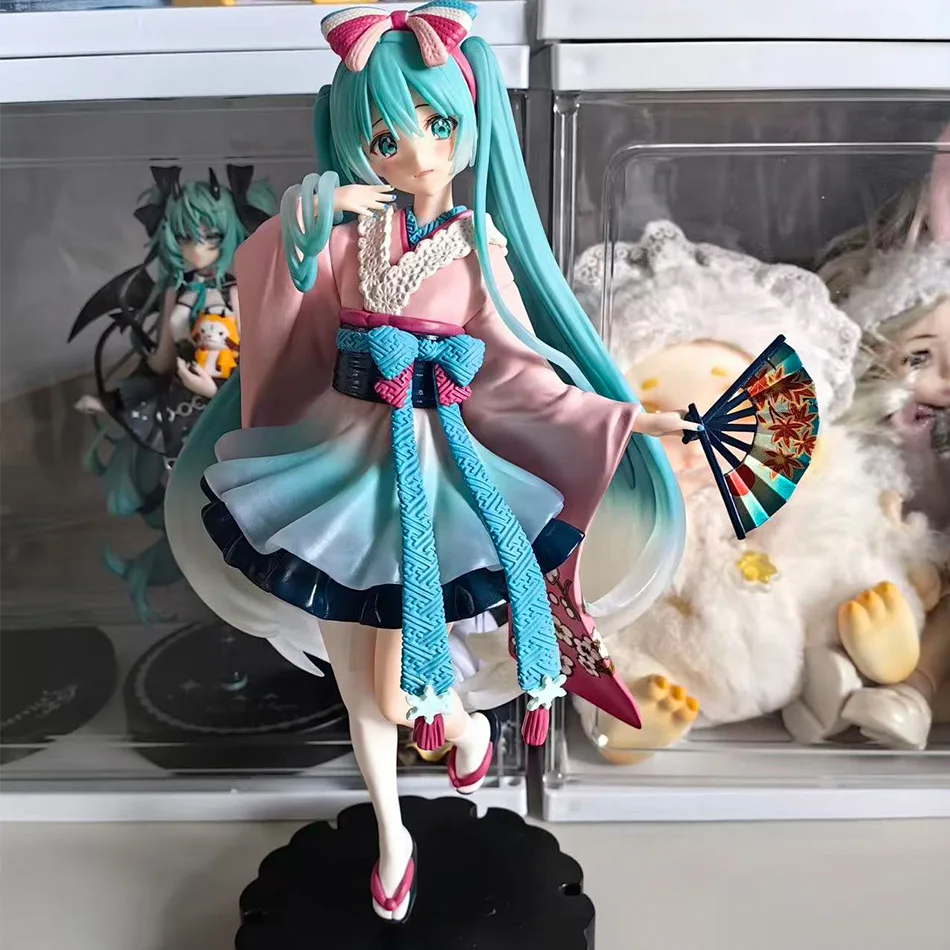 Anime Figurine Hatsune Miku Standing Posture and Sitting Posture Series Cute Action Model Pvc Toy Desktop Collection Gift