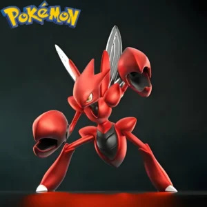 9cm/3.54in Anime Pokemon Figure Scizor Action Figure PVC Collection Model Toys for Children Gifts