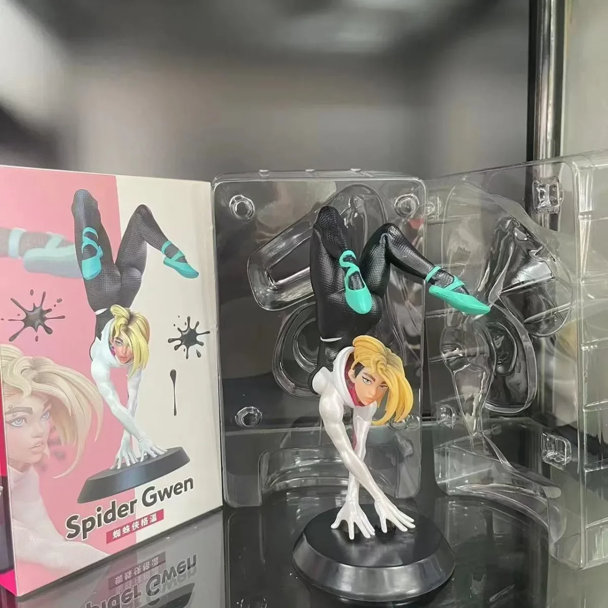 18cm Spider Gwen Figure Movie Role Gwen Action Figurine Collectible Toys Decoration Pvc Spider Girl Anime Figure Model Doll Gift - Image 5