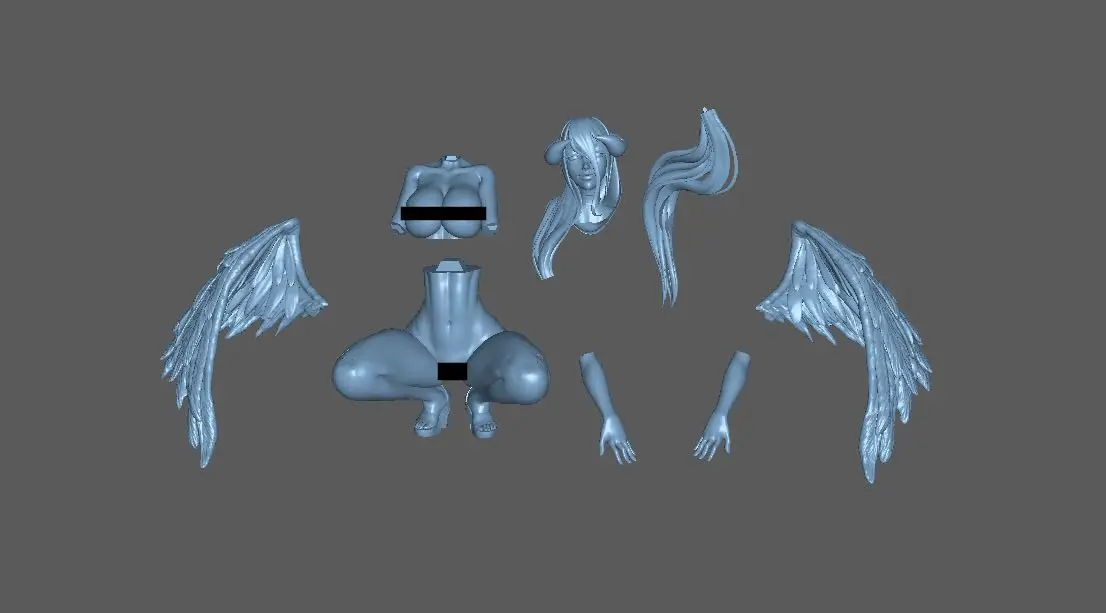 75mm,50mm, miniature model resin figure, Overlord Albedo Stylized, Unassembled and unpainted kit