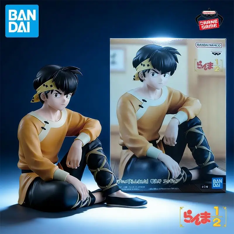 In Stock Original BANDAI BANPRESTO Saotome Ranma Hibiki Ryoga PVC Anime Character Model Collection Desktop Decoration Toys Gifts