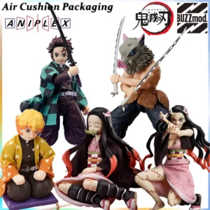 Aniplex Genuine BUZZmod Demon Slayer: Kimetsu No Yaiba Agatsuma Zenitsu Kamado Nezuko Kamado Tanjirou Action Figures Model Toys