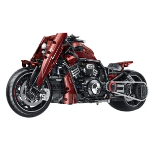 1787PCS DIY Night Rod Motorcycle Model Construction Set Technical 1:5 Red Motorbike Building Blocks Toys Kids Adults