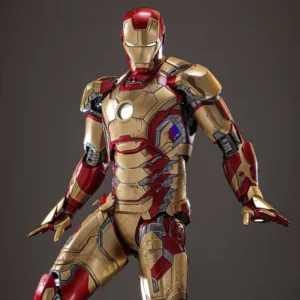 32cm Ht Iron Man Mark 42 2.0 Alloy Action Figure Mms759d66 Deluxe Special Edition Marvel Collectible Model For Collectors