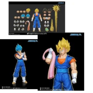 New Dragon Ball Demoniacal Fit Cosmic Blade Action Figure Vegeto Vegito 3.0 Anime Figure Super Saiyan Model Statue Toy Gifts