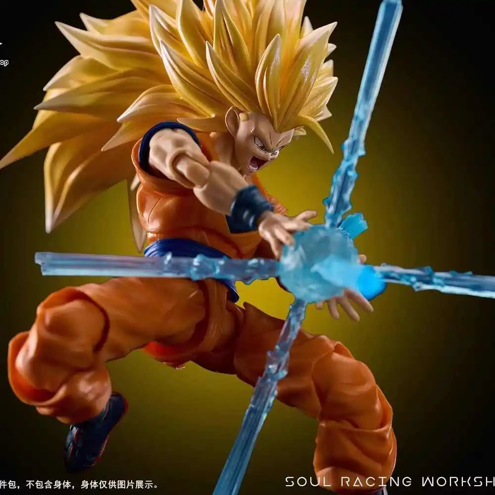 New Ssw Studio Dragon Ball Shf Figure Ssj 3 Super Saiyan Son Goku Head Sculpture Special Effect Figure Collection Model Toys