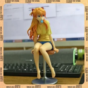 Asuka Langley Soryu Figure Casual Uniform Girls Anime Figures Desk Decoration Doll Statue Collection Model Toys Birthday Gifts