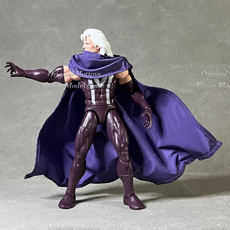 In Stock 1/12 Scale Male Soldier Cloak Purple Casual Trend Magneto Clothing Accessories Fit 6-inch Action Figure Model Doll