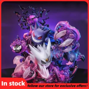 Pokemon Figure Gengar Venusaur Evolution Luminous Anime Action Figure Cool Collectible Model Toy Kids Xmas Children'S Toy Gifts