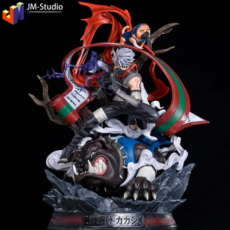 Naruto Shippuden Anime Figures Hatake Kakashi GK 39cm Oversize Action Figure Statue PVC Figma Figurine Collectible Toys