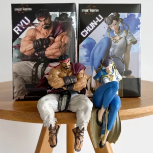 14CM Street Fighter 6 Chun-Li Action Figure Ryu Anime Pvc Statue Gk Collectible Toys Desktop Decorative Ornaments Gifts