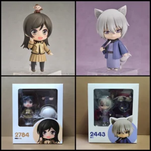 Kamisama Kiss Chibi Figures #2443 & #2784 - Tomoe & Nanami Action Figrue, Swappable Faces Movable Joints Collectible
