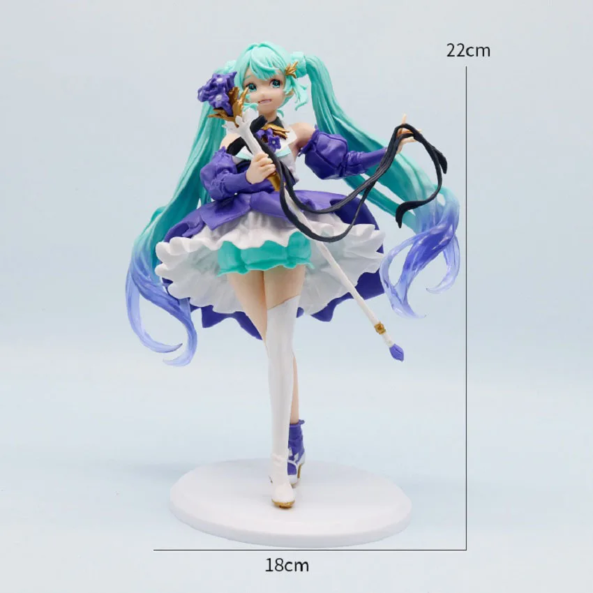 New Hatsune Miku Chang'e Anime Figure Bauhinia Classic Dance Swan Lake Action Golf Figure Pvc Banpresto Model Collection Toy - Image 6