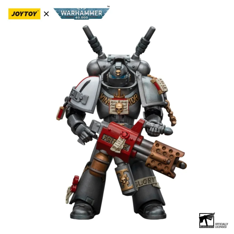 JOYTOY Warhammer 40000/40k Grey Knights Interceptor Squad Interceptor with Incinerator Action Figure Doll Model Gift Decoration