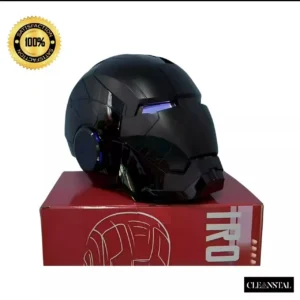 New Iron Man Helmet Black Gold Black Silver Electric Helmet Voice Controlled Voice Machine Helmet Movable Mask Trendy Collection