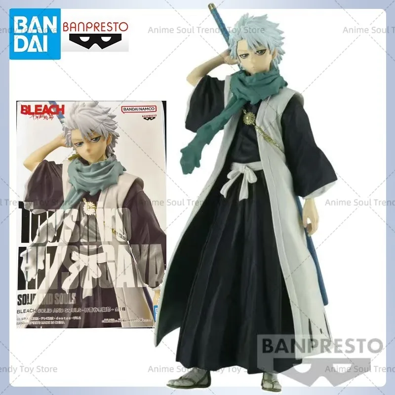 In Stock Bandai Original GSC POP UP PARADE Bleach Solid and Souls Toushiro Hitsugaya Figures Anime Models Toys Gifts AS