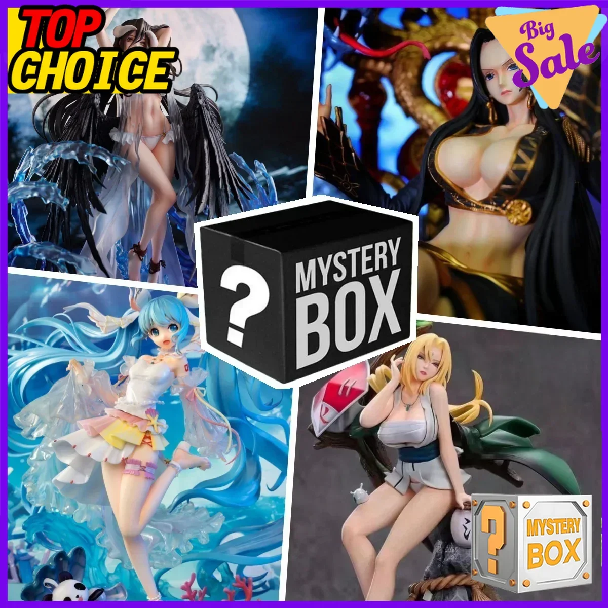 Anime Figure Mystery Box Random Blind Box Collection Naruto One Piece Demon Slayer Hatsune Miku Dragon Ball Z My Hero Academia