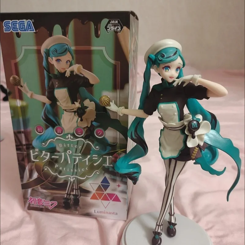 21cm Hatsune Miku Figure Hatsune Miku Chocolate Pastry Chef Figure Collection Luminasta Series Ko Model Toy Gift Customized