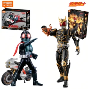 Blokees Kamen Rider Action Figures Toy Kuuga Shin Kamen Rider Classic Collection Version Motorcycle Assembly Model Kit Gifts