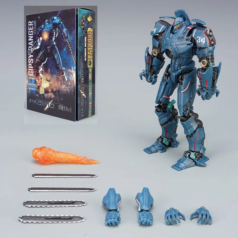 Pacific Rim 2 Action Figure Gipsy Danger Luminous Collectible Toy PVC Material Moveable Robot Model Dangerous Vengeance Wanderer