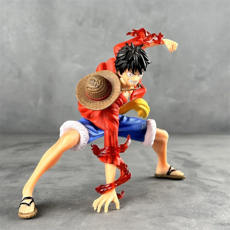 18cm One Piece Monkey D. Luffy Luffy Figures Battle Style Action Figures Anime Collection PVC Model Doll Toys Kid Birthday Gifts