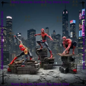 Spider-Man Action Figure Set of 3, Marvel Collectible Model Statues for Desktop Decoration, Gift for Fans and Collectors