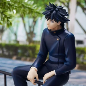Anime JJK Figure Fushiguro Megumi figure sitting pose okkotsu yuta action figure PVC statue collection unisex birthday gift 15CM