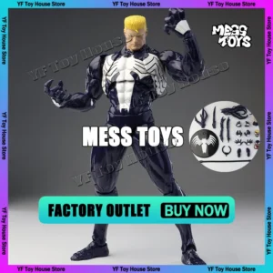 NEW Mess Toys Venom Lethal Neighbor Spider Man Symbiotic Black Suit Spiderman Anime Action Figure Collection Model Toys Gift