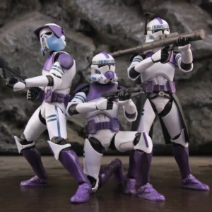 New Body 187th Legion Purple Phase II P2 ARF Trooper Rocket Team Leader 6" Action Figure Mace Windu Republic Grand Army Clone