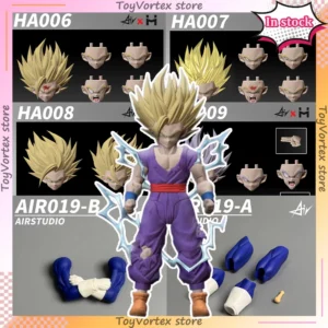 In Stock AIR&HM Dragon Ball AIR019A&019B Super Saiya Ssj2 Gohan 3.0 Heads Accessories Action Figures Custom Model Collector Toy