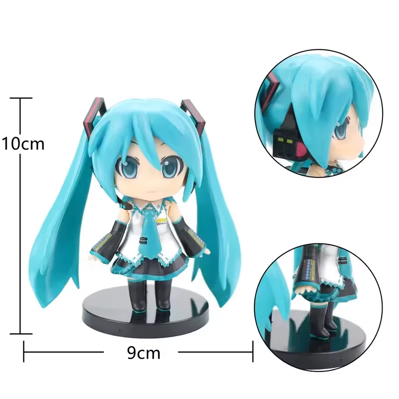 10cm Anime Miku Pink Sakura Hatsune Miku Doll Toy PVC Action Figure Model Cosplay Props Girl Collection Figurine Gifts New
