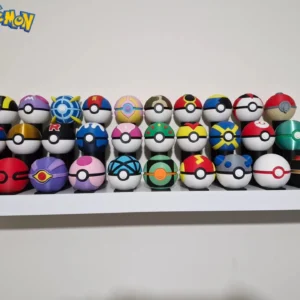 In Stock 3D Printing Pokémon Poké Ball Basic Ball Form Ornament Master Ultimate Dark Ball Pokémon Periphery Model Toys Ornament
