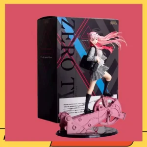 Darling In The Franxx 02 Model Dolls Figurines Backpack Uniform Anime Zero Two Pvc Action Figure Collectible Adult Kids Toy Gift