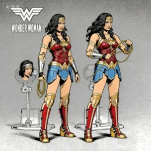 Nueva Figura de Acción Original de WONDER WOMAN de DC, Juguetes Coleccionables, Modelo FondJoy