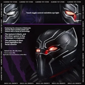 Black Panther Helmet Wearable The Avengers Cosplay Costumes Mask Wakanda Forever Superheros Collection Ornament Peripherals gift