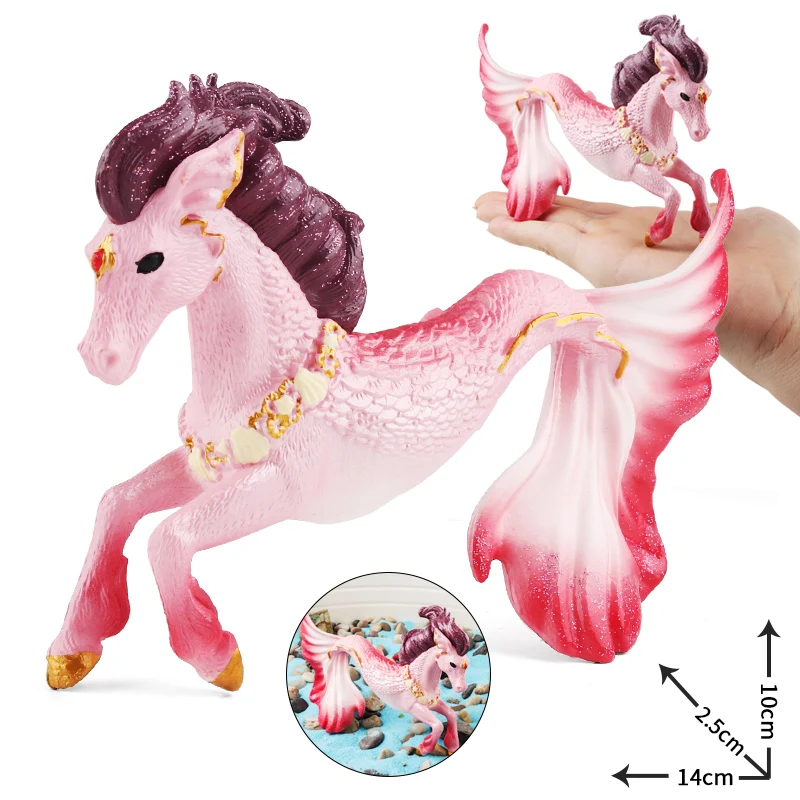 Oenux Beauty Fish Princess Mermaid Action Figures Model Elves Elf Pegasus Animal Figurines Doll Kid Toy Girl Gift Cake Toppers - Image 27
