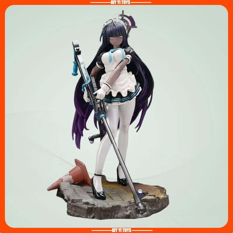 25cm Blue Archive Kakudate Karin 1/7 Scale Sniper Maid Outfit Standing Pose Anime Figure Model Statue Collection Desktop Toy