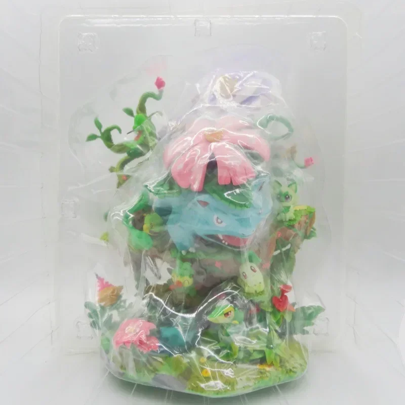 31cm Pokemon Anime Figure Squirtle Bulbasaur Chikorita Grass Type Luminous Model Desktop Decoration Collection Festival Gift Toy - Image 5