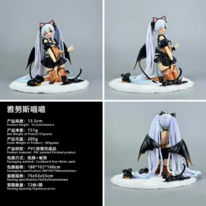 13.5cm Little Devil Ship Maiden Yanus Meow Doll Anime Model Gk Ornament Birthday Gift Desktop Toy