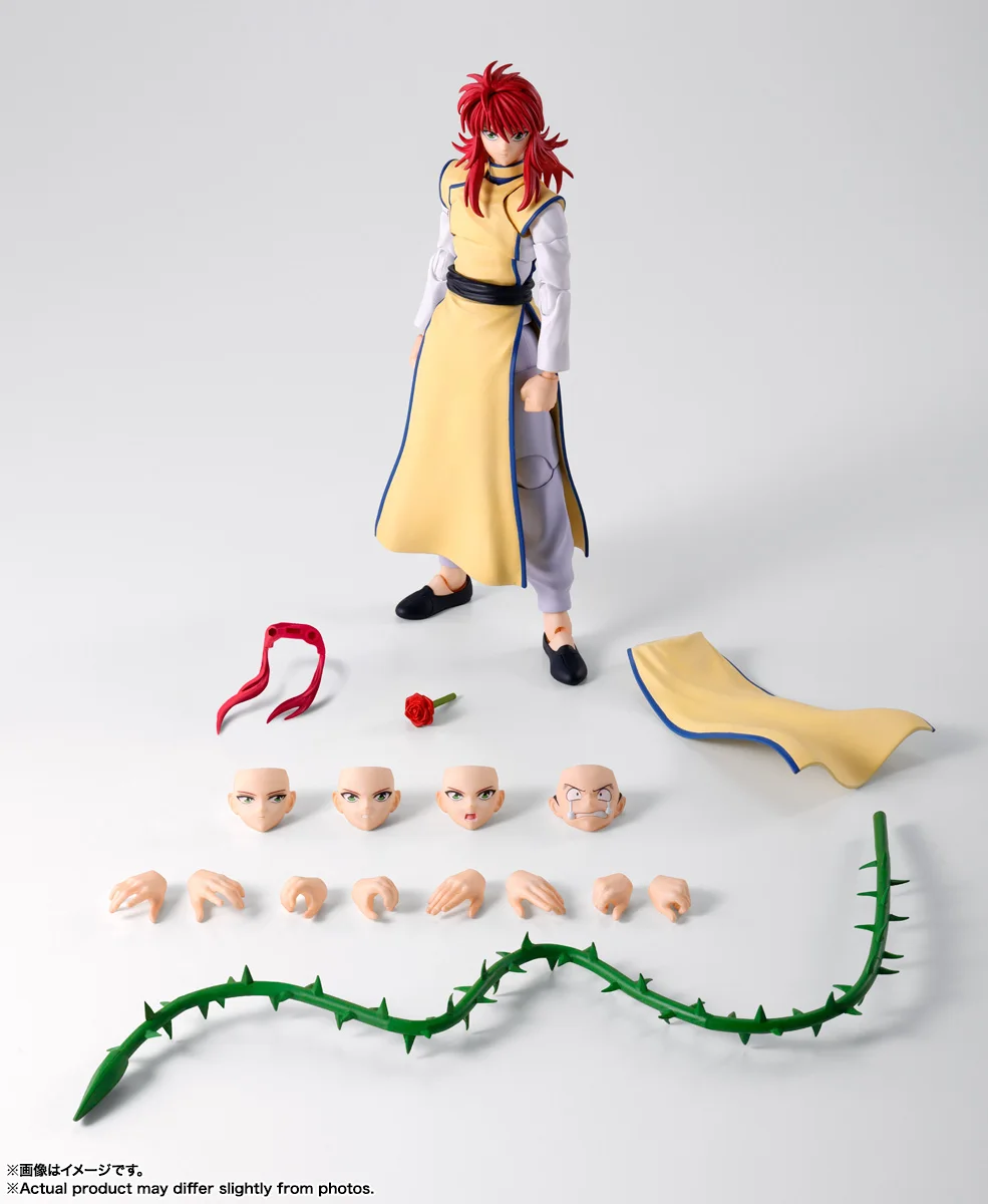 BANDAI S.H.Figuarts Yu Yu Hakusho Kurama Original Action Figure Collectible Model Gift Authentic Figure Model - Image 5