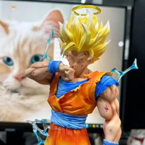 Dragon Ball Z Son Goku Ssj2 Figure Led Base Super Saiyan 2 Goku Pvc Action Figures 33cm/12.2inch Collection Model Toys Gifts